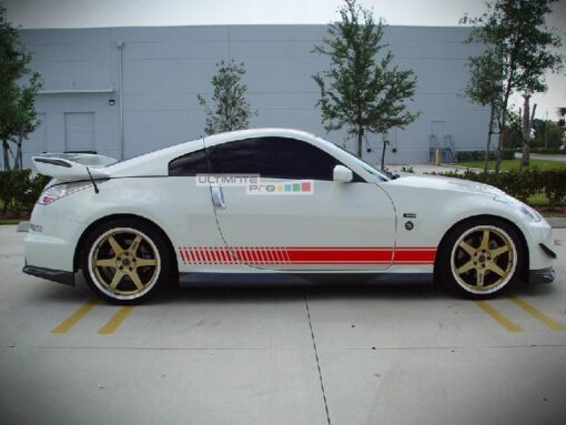 Set of Racing Side Stripes Decal Sticker Graphic Nissan 350 Z Fairlady Z Coupe Roadster Versions