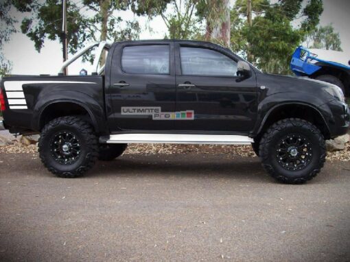 Set of Rear Hockey Stripes Decal Sticker GraphicToyota Hilux 2004-2017