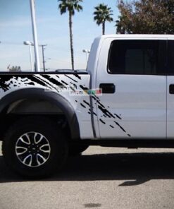 Set of Side Bed Splash Mud Decal Sticker Graphic FORD RAPTOR F150 2007-2017