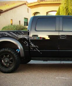 Set of Side Bed Splash Mud Decal Sticker Graphic FORD RAPTOR F150 2007-2017