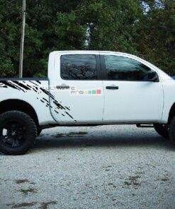 Set of Side Bed Splash Mud Decal Sticker Graphic Nissan Titan 2003-2015