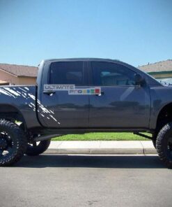 Set of Side Bed Splash Mud Decal Sticker Graphic Nissan Titan 2003-2015