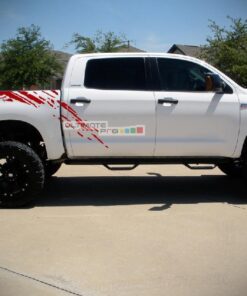 Set of Side Bed Splash Mud Decal Sticker Graphic Toyota Tundra 2007-2017