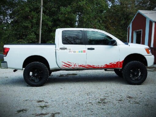 Set of Side Mud Splash Decal Sticker Graphic Nissan Titan 2003-2015