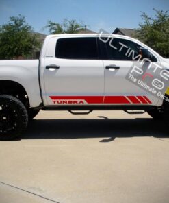 Set of Side Stripes Decal Sticker Graphic Compatible with Toyota Tundra 2007-Present