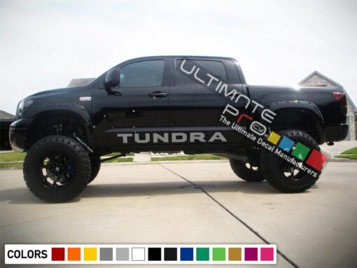 Side Decal Sticker Graphic Compatible with Toyota Tundra 2007-2017