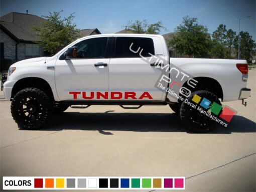 Side Decal Sticker Graphic Compatible with Toyota Tundra 2007-2017