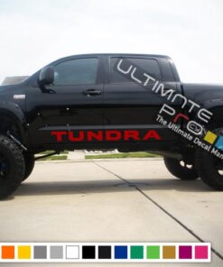 Side Decal Sticker Graphic Compatible with Toyota Tundra 2007-2017