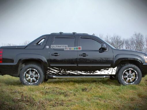 Side Mud Splash Vinyl Sticker Graphic Chevrolet Avalanche 2007-2013