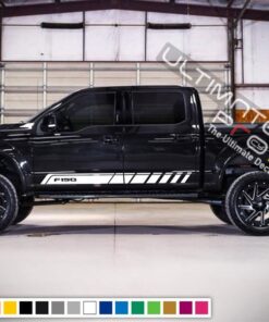 Side Stripes Decal Sticker Compatible with Ford F150 Series raptor