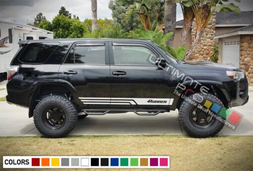 Sport Sticker Vinyl Side Stripe Kit Compatible with Toyota 4Runner