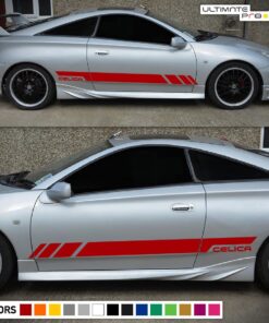 Decal Side Door Stripes Toyota Celica 1999-2006 GT S Racing Lip Wing