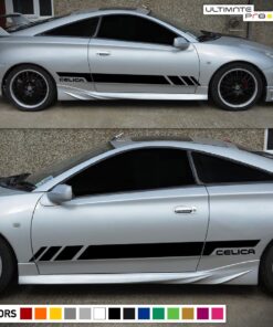 Decal Side Door Stripes Toyota Celica 1999-2006 GT S Racing Lip Wing