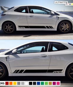 Sticker Vinyl Side Door Stripes for Honda Civic Sport Wing Type R