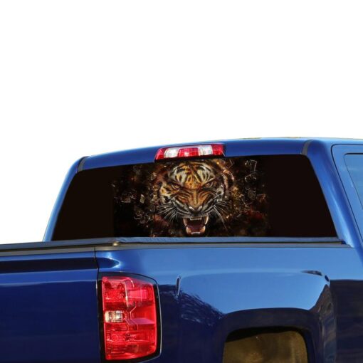 Tiger Perforated for Chevrolet Silverado decal 2015 - Present