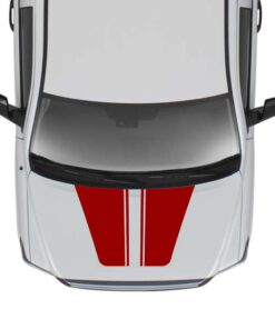 Hood Dual Lines Sticker Graphic Compatible with Toyota Tundra 2007-Present