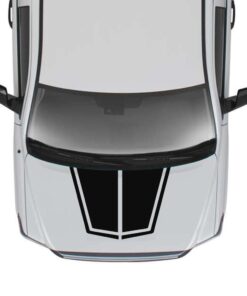 Hood Dual Line Sticker Graphic Compatible with Toyota Tundra 2007-Present