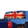 UK Flag Perforated for Chevrolet Silverado decal 2015 - Present