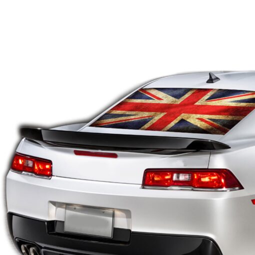 UK Flag Perforated for Chevrolet Camaro Vinyl 2015 - Present