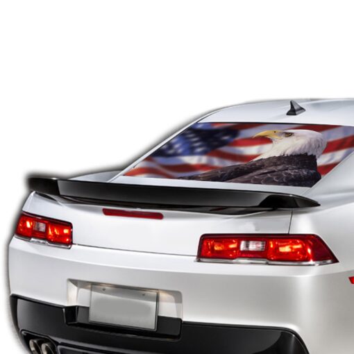 Eagle US Flag Perforated for Chevrolet Camaro Vinyl 2015 - Present