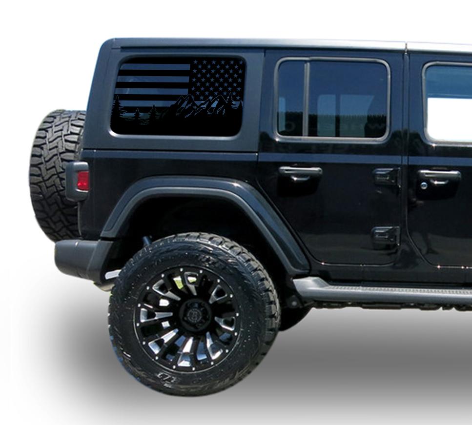 jl wrangler decals sticker side door stripes 2018 - Present