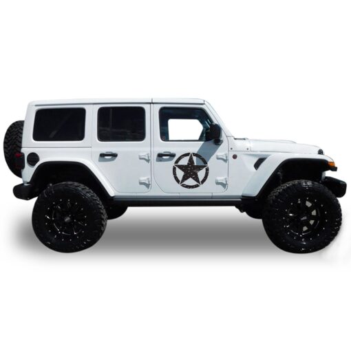 Decal star Compatible with Jeep Wrangler 2019-Present