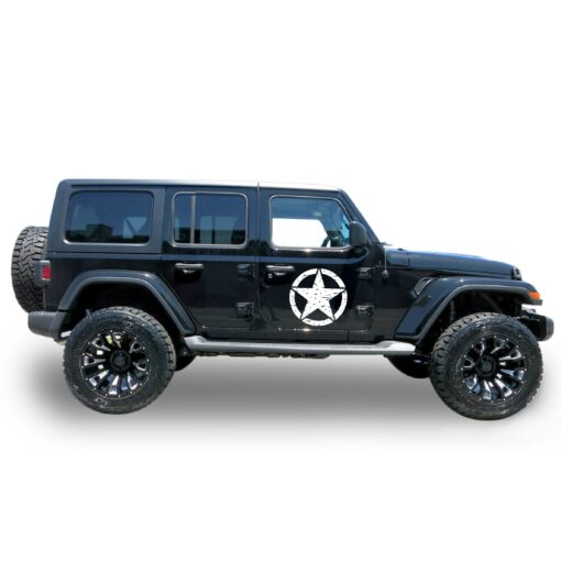 Decal star Compatible with Jeep Wrangler 2019-Present