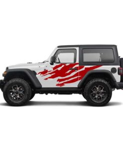 Decal side mud splash Compatible with Jeep JL Wrangler 2019-Present