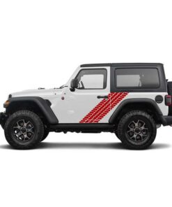 Decal Tyre Tracks Compatible with Jeep Wrangler 2019-Present