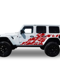 Decal side splash Compatible with Jeep JL Wrangler 2019-Present