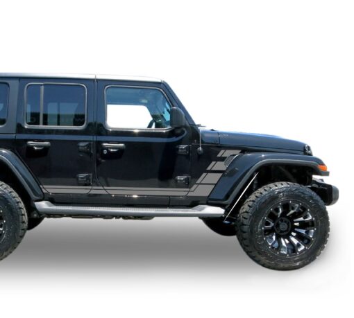 Decal lower bumper stripes Compatible with Jeep JL Wrangler 2019-Present