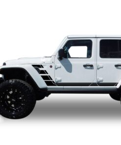 Decal lower bumper stripes Compatible with Jeep JL Wrangler 2019-Present