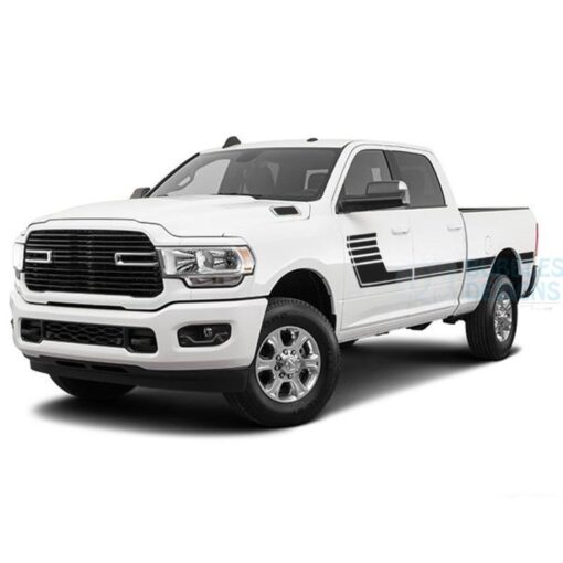 Big Hockey Side Stripes Decals Graphics Vinyl For Dodge Ram Crew Cab 3500 Bed 64 Side Door Sticker