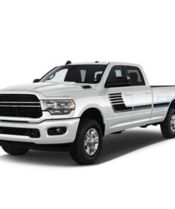 Big Hockey Stripes Decals Graphics Vinyl For Dodge Ram Crew Cab 3500 Bed 8 Side Door Sticker