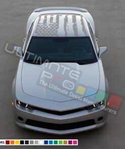 USA Flag roof sticker, vinyl design for Chevrolet Camaro decal 2015 - Present