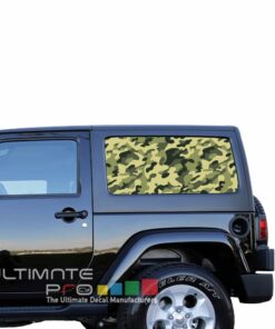 Rear Window Army Perforated for Jeep Wrangler JL, JK decal 2007 - Present