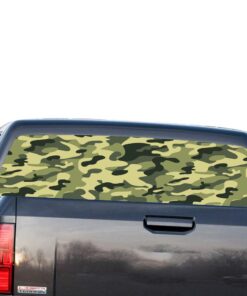 Green Army Perforated for GMC Sierra decal 2014 - Present