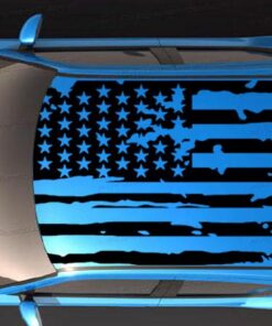 Roof Banner American Flag Style Decal Dodge Charger US Flag Sticker