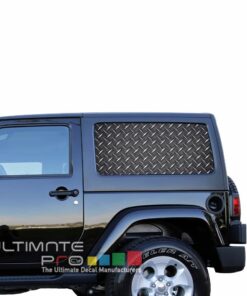 Rear Window Iron Metal Perforated for Jeep Wrangler JL, JK decal 2007 - Present