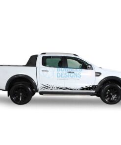 Decal Design For Ford Ranger Double Cab 2011 - Present Black