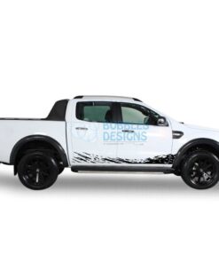 Decal Design For Ford Ranger Double Cab 2011 - Present Black