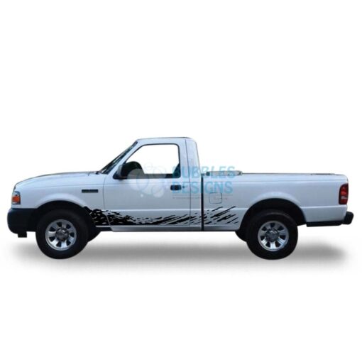 Decal Design For Ford Ranger Regular Cab 1998 - 2012 Black