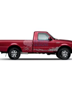 Decal Design For Ford Ranger Regular Cab 1998 - 2012 Gray