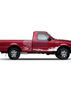 Decal Design For Ford Ranger Regular Cab 1998 - 2012 White