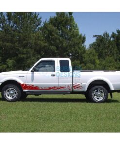Decal Design For Ford Ranger Super Cab 1998-2012 Red