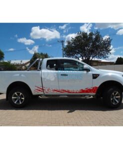 Decal Design For Ford Ranger Super Cab 2011 - Present Red