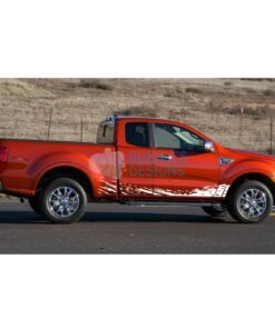 Decal Design For Ford Ranger Super Cab 2011 - Present White