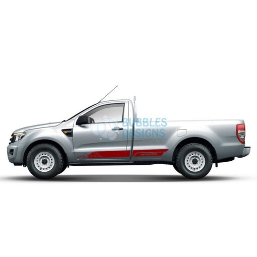 Decal For Ford Ranger Regular Cab 2011 - Present Red