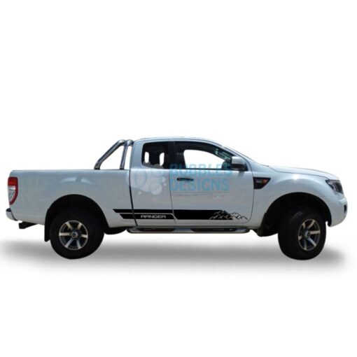 Decal For Ford Ranger Super Cab 2011 - Present Black