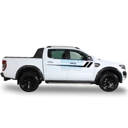 Decal Vinyl Design For Ford Ranger Double Cab 2011 - Present Black